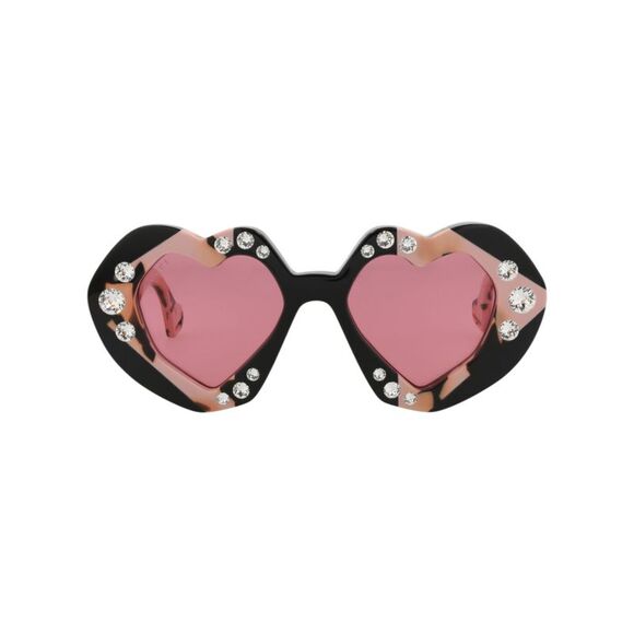 Gucci Cat Eye-Frame Recycled Acetate Sunglasses Multi Womens - Picture 1 of 6